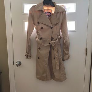 Khaki trench coat